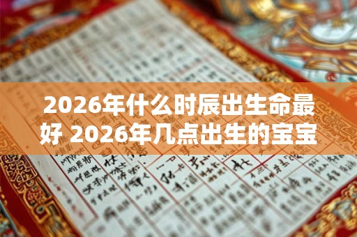 2026年什么时辰出生命最好 2026年几点出生的宝宝会大富大贵
