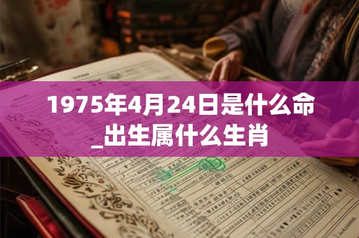 1975年4月24日是什么命_出生属什么生肖