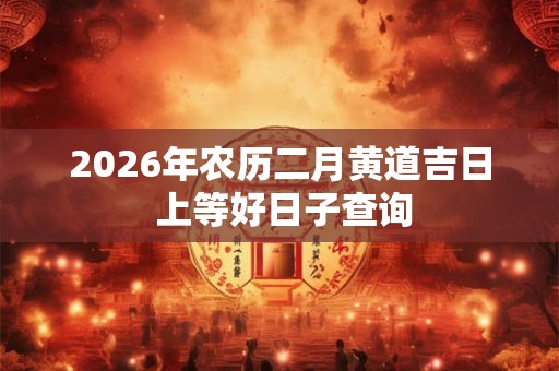 2026年农历二月黄道吉日 上等好日子查询 2026年农历二月黄道吉日 上等好日子查询
