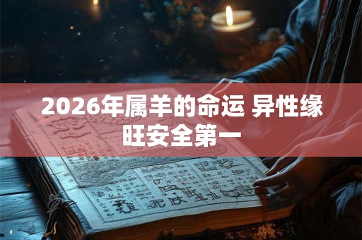 2026年属羊的命运 异性缘旺安全第一