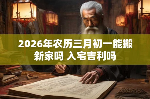 2026年农历三月初一能搬新家吗 入宅吉利吗 2026年农历三月初一能搬新家吗 入宅吉利吗