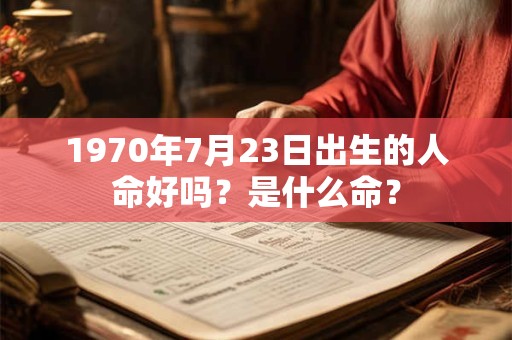 1970年7月23日出生的人命好吗?是什么命? 1970年7月23日出生的人命好吗?是什么命?