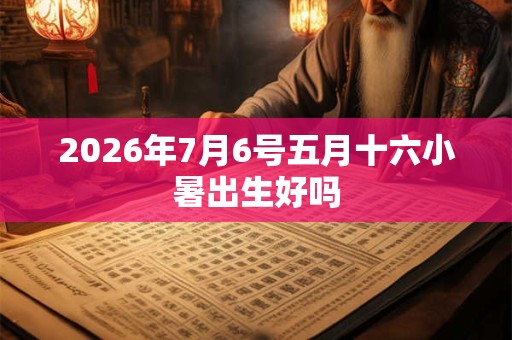 2026年7月6号五月十六小暑出生好吗 2026年7月6号五月十六小暑出生好吗