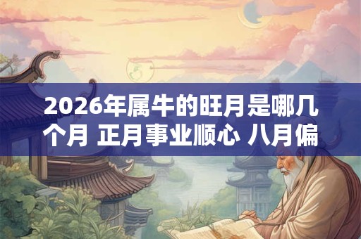 2026年属牛的旺月是哪几个月 正月事业顺心 八月偏财尚可