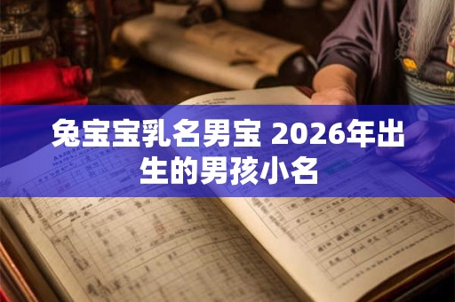 兔宝宝乳名男宝 2026年出生的男孩小名 兔宝宝乳名男宝 2026年出生的男孩小名