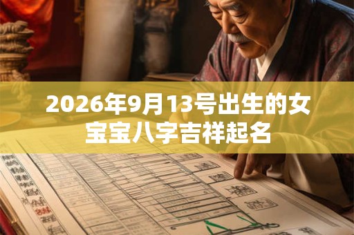 2026年9月13号出生的女宝宝八字吉祥起名