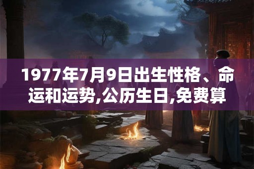 1977年7月9日出生性格、命运和运势,公历生日,免费算命 1977年7月9日出生性格、命运和运势,公历生日,免费算命