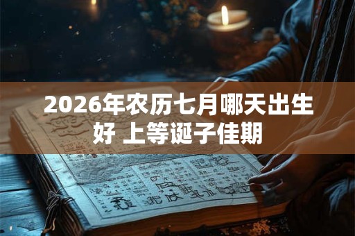 2026年农历七月哪天出生好 上等诞子佳期 2026年农历七月哪天出生好 上等诞子佳期