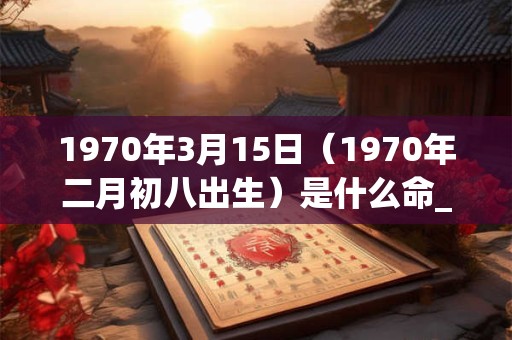 1970年3月15日(1970年二月初八出生)是什么命_命运如何 1970年3月15日(1970年二月初八出生)是什么命_命运如何