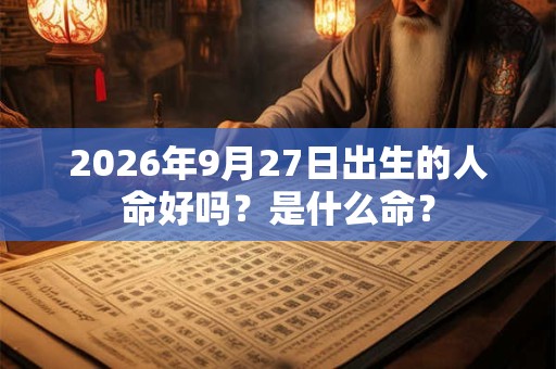 2026年9月27日出生的人命好吗？是什么命？