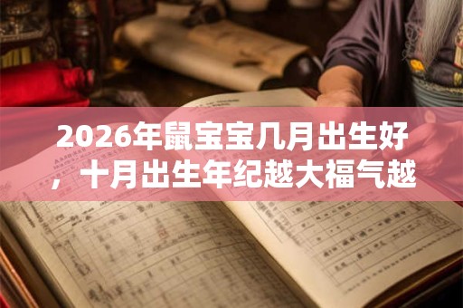 2026年鼠宝宝几月出生好，十月出生年纪越大福气越旺