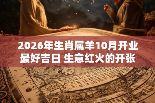 2026年生肖属羊10月开业最好吉日 生意红火的开张吉日 2026年生肖属羊10月开业最好吉日 生意红火的开张吉日