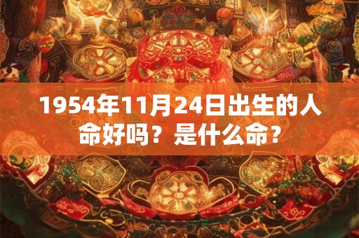 1954年11月24日出生的人命好吗?是什么命? 1954年11月24日出生的人命好吗?是什么命?