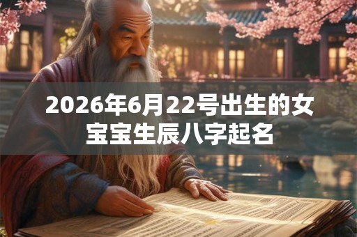 2026年6月22号出生的女宝宝生辰八字起名 2026年6月22号出生的女宝宝生辰八字起名