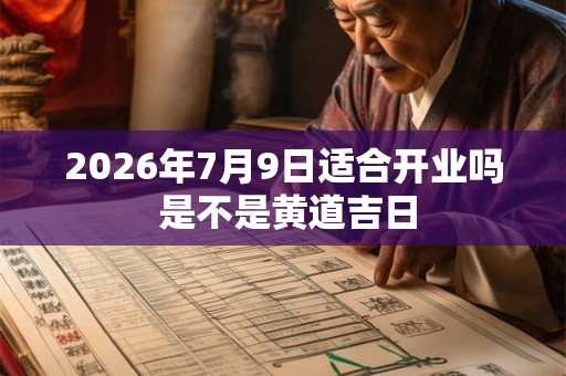 2026年7月9日适合开业吗 是不是黄道吉日 2026年7月9日适合开业吗 是不是黄道吉日