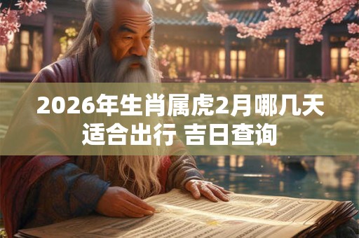 2026年生肖属虎2月哪几天适合出行 吉日查询 2026年生肖属虎2月哪几天适合出行 吉日查询