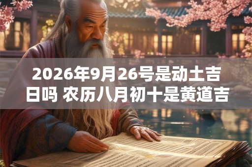 2026年9月26号是动土吉日吗 农历八月初十是黄道吉日吗