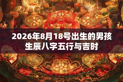2026年8月18号出生的男孩生辰八字五行与吉时 2026年8月18号出生的男孩生辰八字五行与吉时