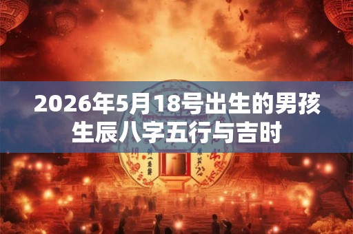2026年5月18号出生的男孩生辰八字五行与吉时 2026年5月18号出生的男孩生辰八字五行与吉时