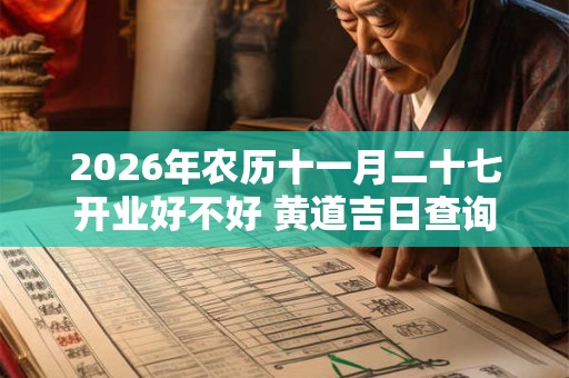 2026年农历十一月二十七开业好不好 黄道吉日查询