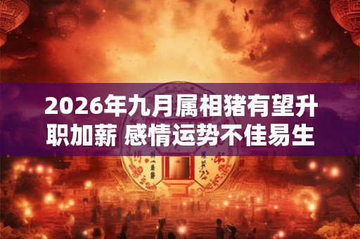 2026年九月属相猪有望升职加薪 感情运势不佳易生争吵 2026年九月属相猪有望升职加薪 感情运势不佳易生争吵