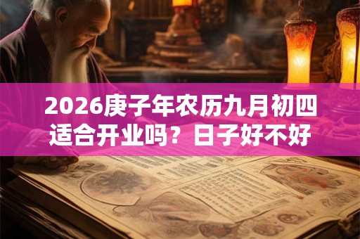 2026庚子年农历九月初四适合开业吗?日子好不好 2026庚子年农历九月初四适合开业吗?日子好不好