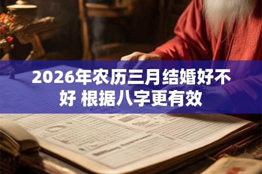 2026年农历三月结婚好不好 根据八字更有效 2026年农历三月结婚好不好 根据八字更有效