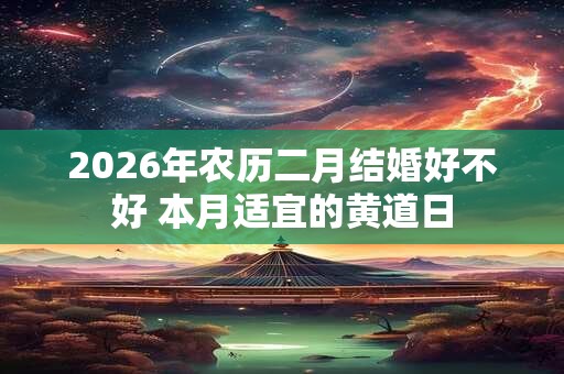 2026年农历二月结婚好不好 本月适宜的黄道日 2026年农历二月结婚好不好 本月适宜的黄道日