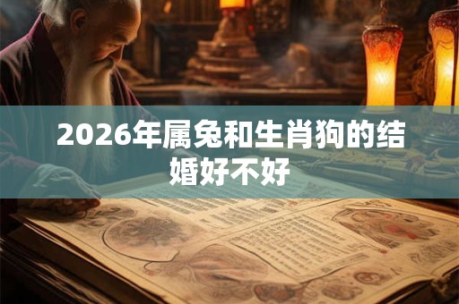 2026年属兔和生肖狗的结婚好不好
