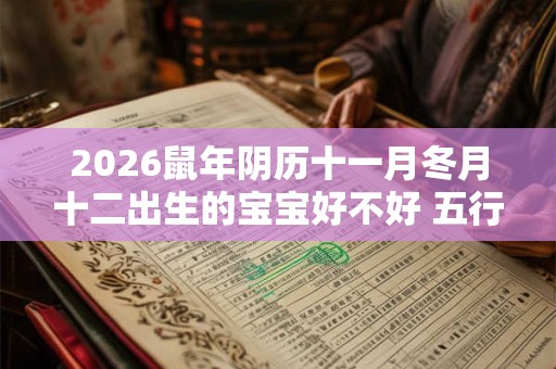 2026鼠年阴历十一月冬月十二出生的宝宝好不好 五行缺什么 2026鼠年阴历十一月冬月十二出生的宝宝好不好 五行缺什么