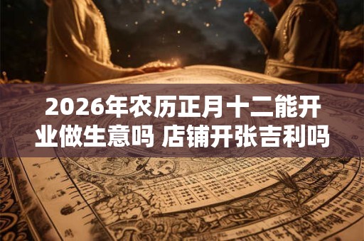 2026年农历正月十二能开业做生意吗 店铺开张吉利吗