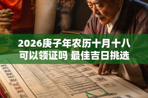 2026庚子年农历十月十八可以领证吗 最佳吉日挑选