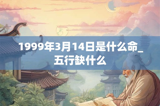 1999年3月14日是什么命_五行缺什么 1999年3月14日是什么命_五行缺什么