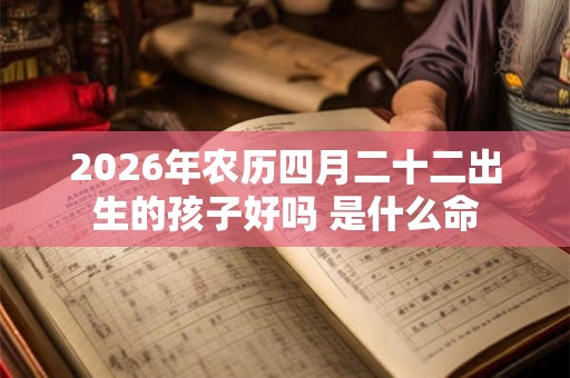 2026年农历四月二十二出生的孩子好吗 是什么命 2026年农历四月二十二出生的孩子好吗 是什么命