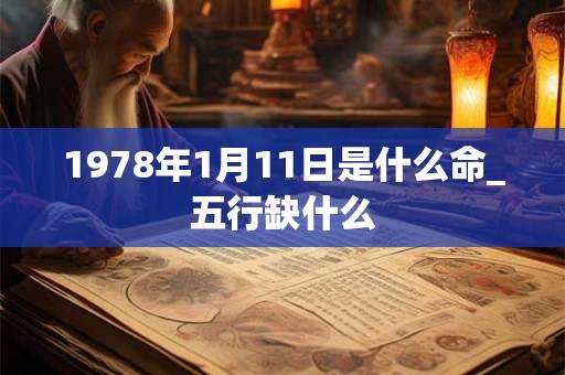 1978年1月11日是什么命_五行缺什么