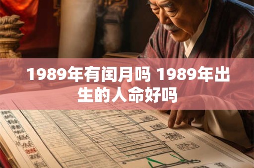 1989年有闰月吗 1989年出生的人命好吗