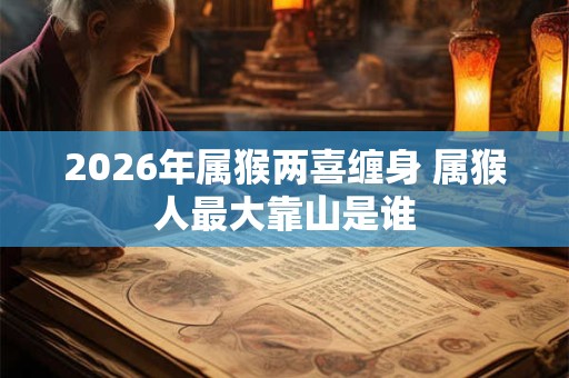 2026年属猴两喜缠身 属猴人最大靠山是谁