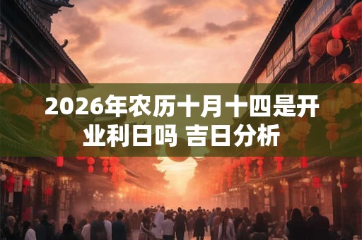 2026年农历十月十四是开业利日吗 吉日分析