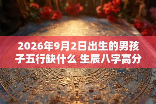 2026年9月2日出生的男孩子五行缺什么 生辰八字高分取名 2026年9月2日出生的男孩子五行缺什么 生辰八字高分取名