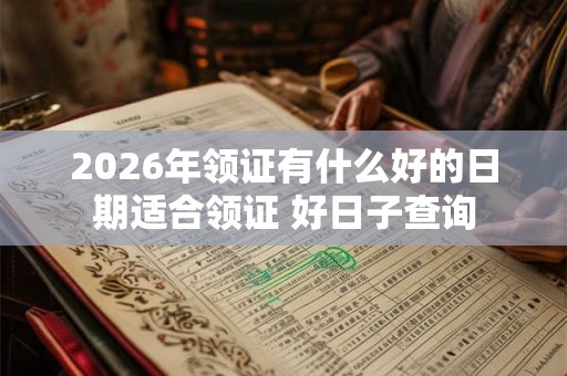 2026年领证有什么好的日期适合领证 好日子查询 2026年领证有什么好的日期适合领证 好日子查询