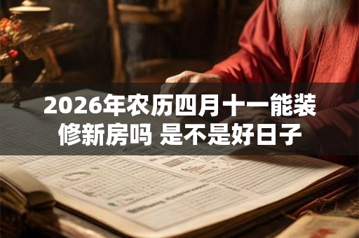 2026年农历四月十一能装修新房吗 是不是好日子