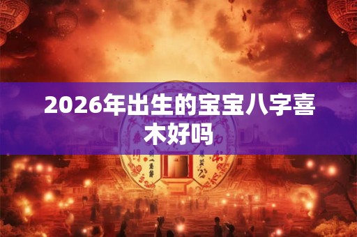 2026年出生的宝宝八字喜木好吗 2026年出生的宝宝八字喜木好吗