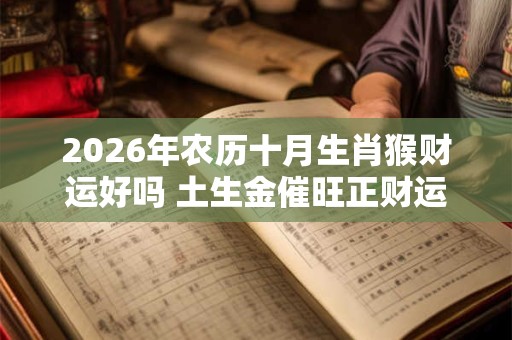 2026年农历十月生肖猴财运好吗 土生金催旺正财运 2026年农历十月生肖猴财运好吗 土生金催旺正财运
