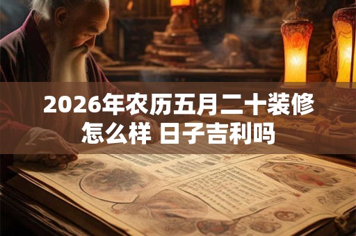 2026年农历五月二十装修怎么样 日子吉利吗