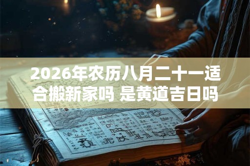 2026年农历八月二十一适合搬新家吗 是黄道吉日吗