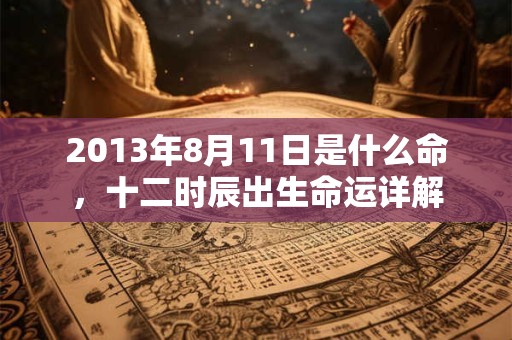 2013年8月11日是什么命，十二时辰出生命运详解