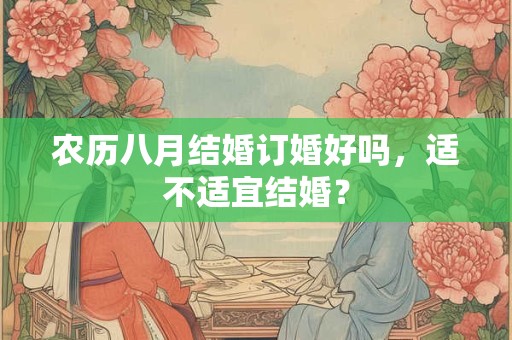 农历八月结婚订婚好吗,适不适宜结婚? 农历八月结婚订婚好吗,适不适宜结婚?