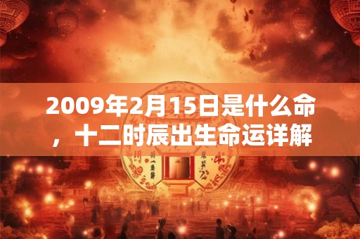 2009年2月15日是什么命，十二时辰出生命运详解