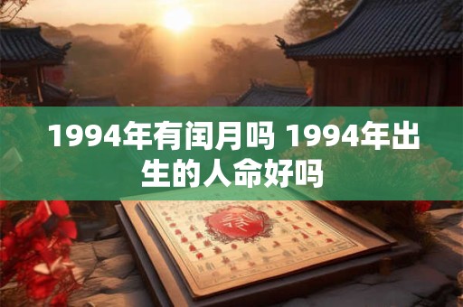 1994年有闰月吗 1994年出生的人命好吗 1994年有闰月吗 1994年出生的人命好吗