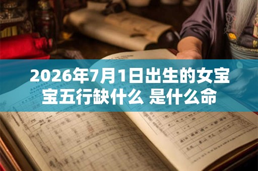 2026年7月1日出生的女宝宝五行缺什么 是什么命 2026年7月1日出生的女宝宝五行缺什么 是什么命